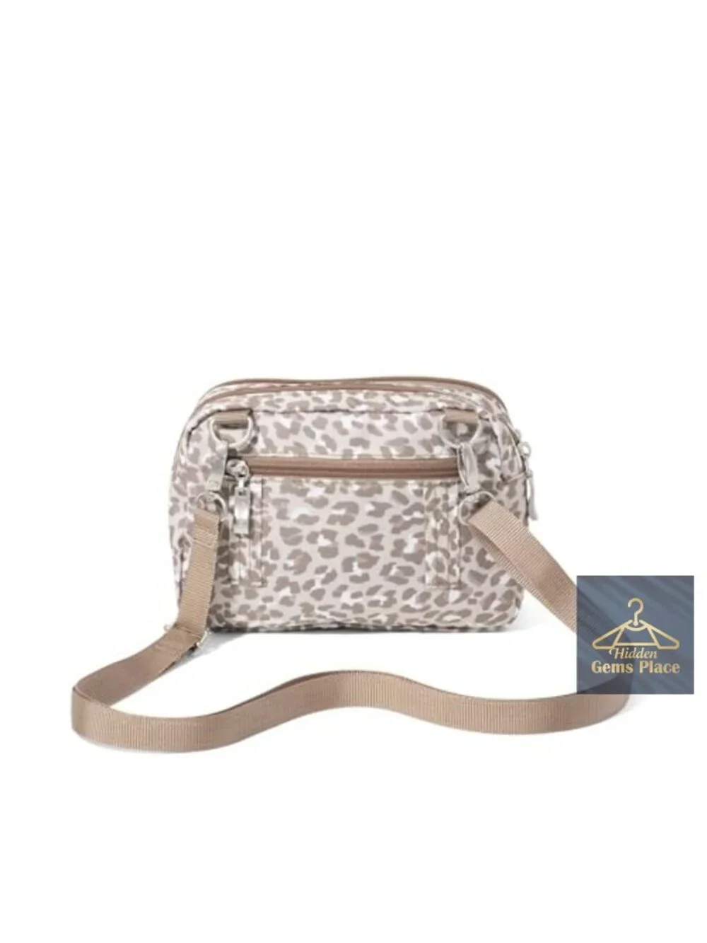 Lightweight Nylon RFID-Blocking Convertible Crossbody Wallet Purse with Zipper